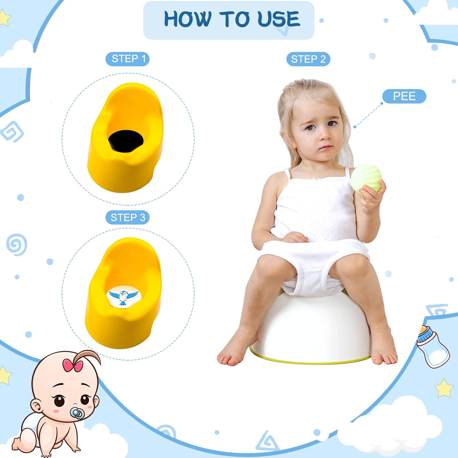 Toilet Training Sticker Animals