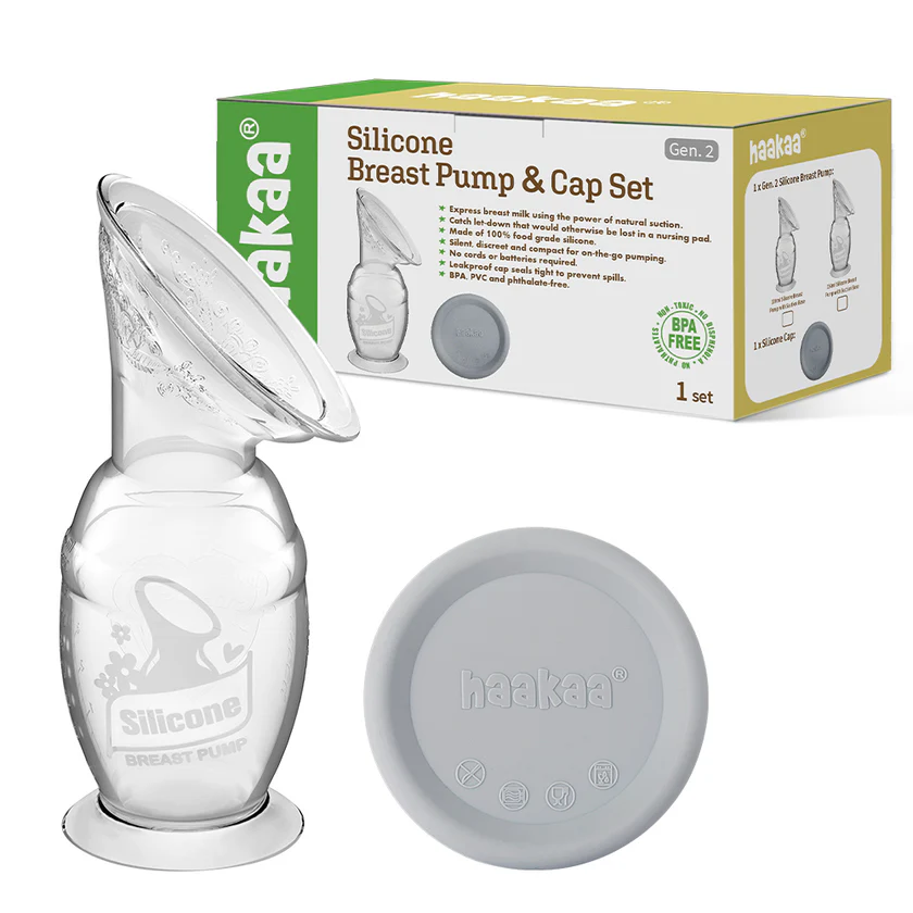 Haakaa - Gen 2 Silicone Manual Breast Pump with Suction Base 100ml