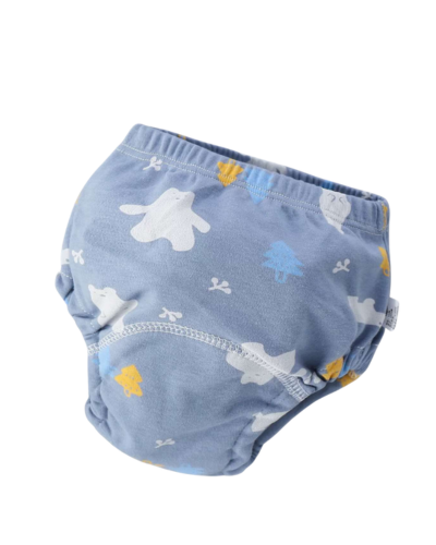 Washable Diaper Pants / Blue Bear