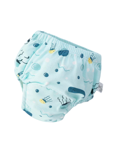 Washable Diaper Pants / Light blue