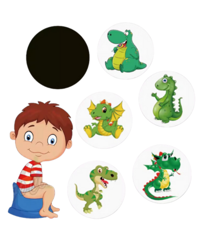 Toilet Training Sticker Dinosaur