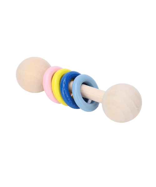 Wooden Rattle Teething Toy