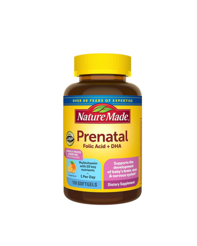 Nature Made Prenatal with Folic Acid + DHA (110 აბი)