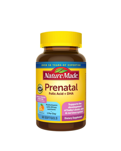 Nature Made Prenatal with Folic Acid + DHA (60 აბი)